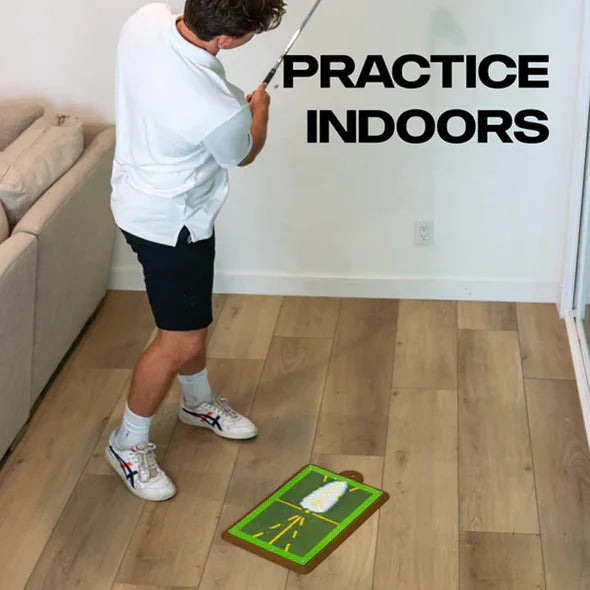 Golf Swing Training Mat for Chipping with Visual Feedback