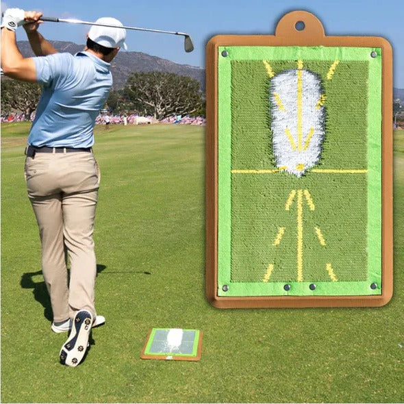 Golf Swing Training Mat for Chipping with Visual Feedback