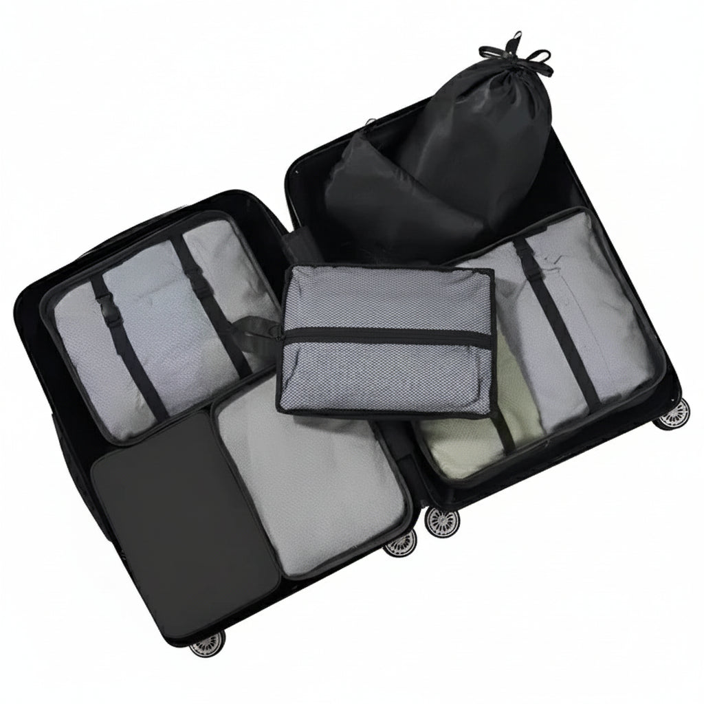 7-Piece Packing Cube Set for Travel – Luggage Organizers