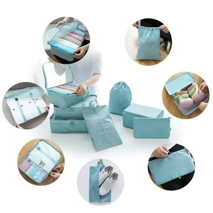 7-Piece Packing Cube Set for Travel – Luggage Organizers