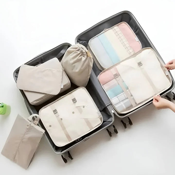 7-Piece Packing Cube Set for Travel – Luggage Organizers
