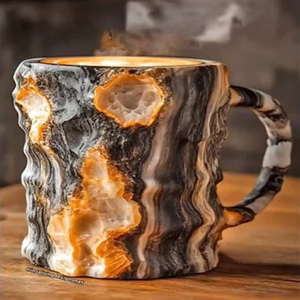 Glass Mug for Tea or Coffee Beverages