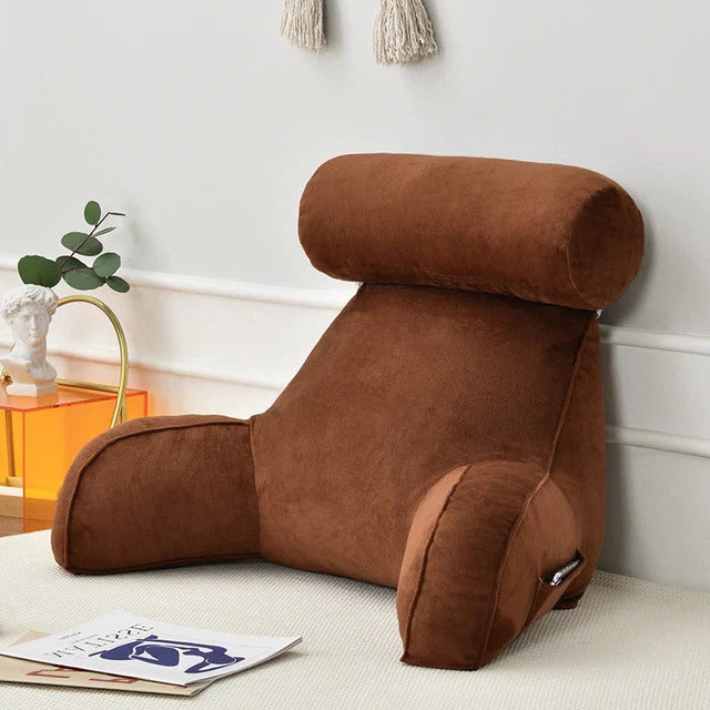 Reading Cushion with Arm Support – Bed Rest Pillow