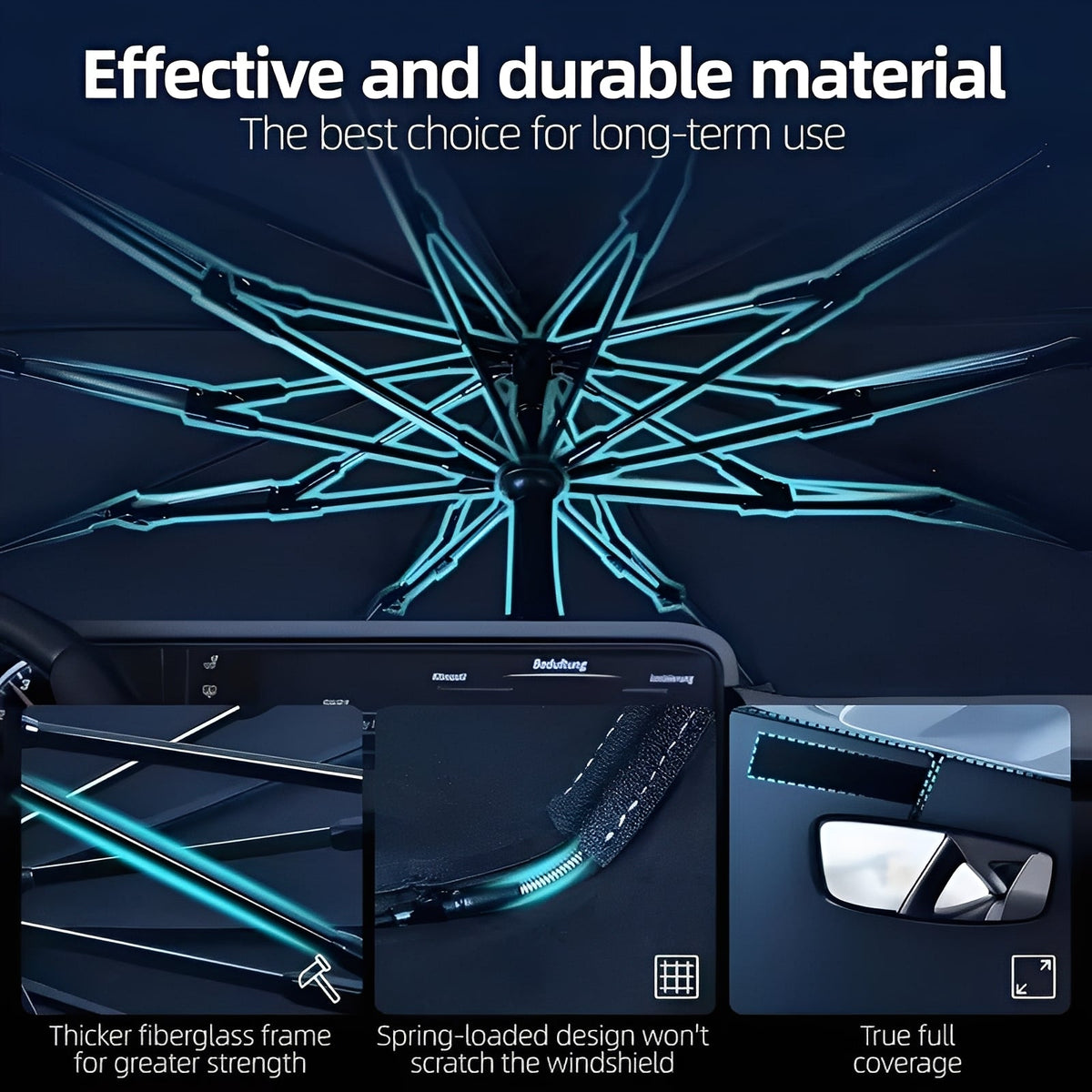 Foldable Umbrella Sunshade for Cars