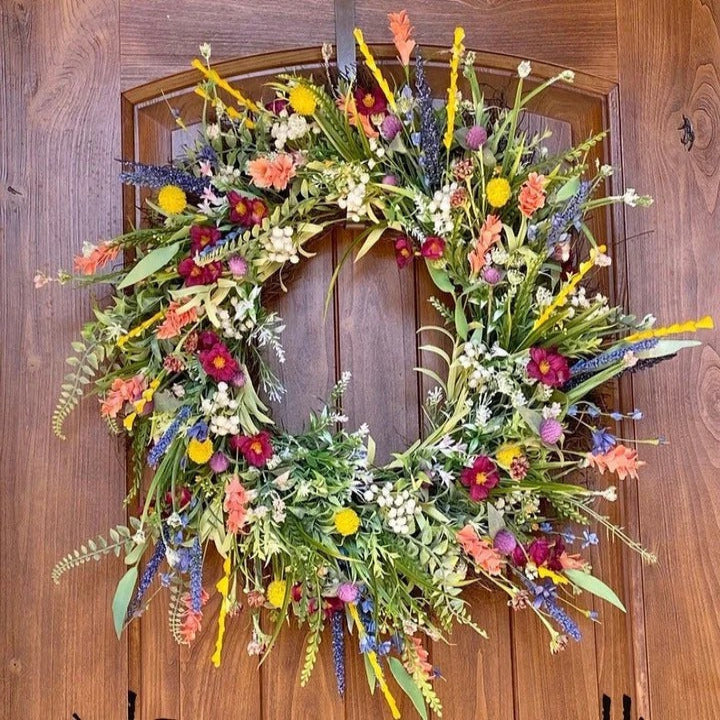 Texas Wildflower Wreath for Home Decoration