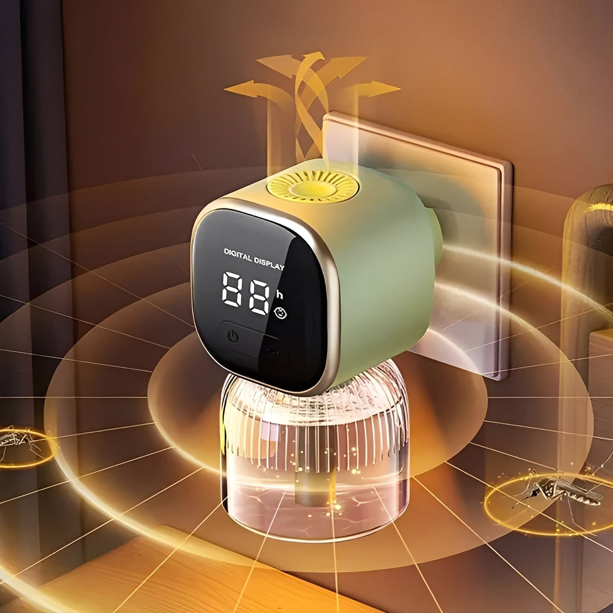 Plug-In Pest Repellent with LED Timer Display