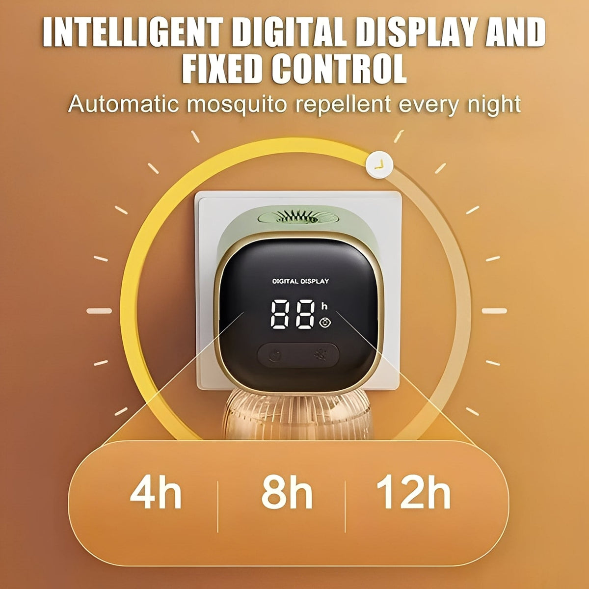 Plug-In Pest Repellent with LED Timer Display
