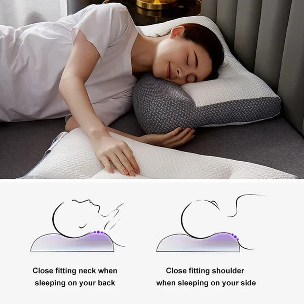 Neck Roll and Contour Design Convertible Travel Pillow