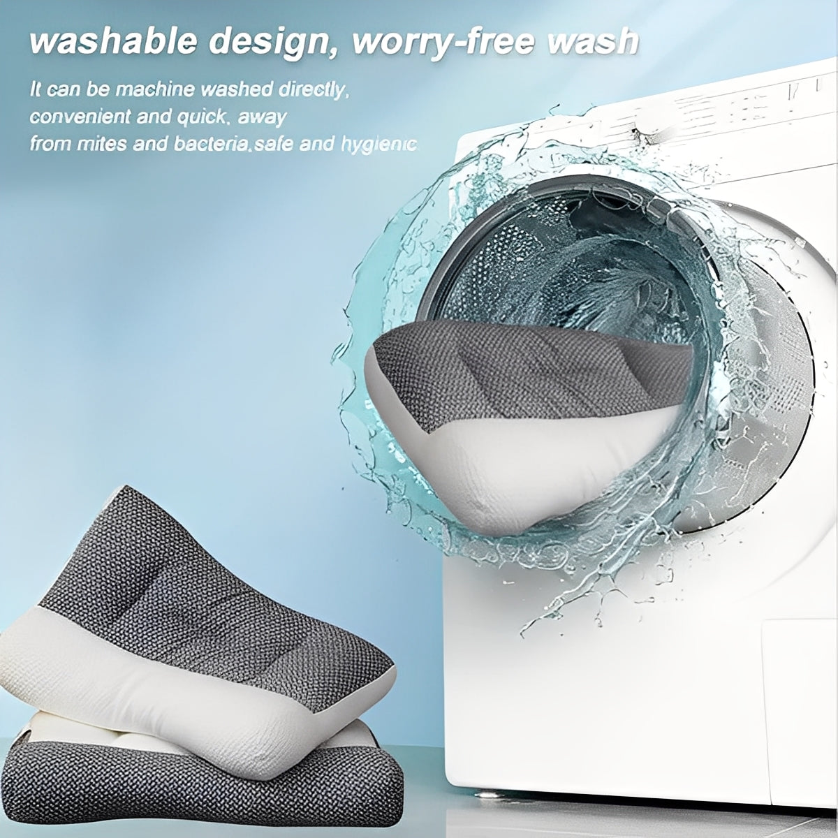 Neck Roll and Contour Design Convertible Travel Pillow