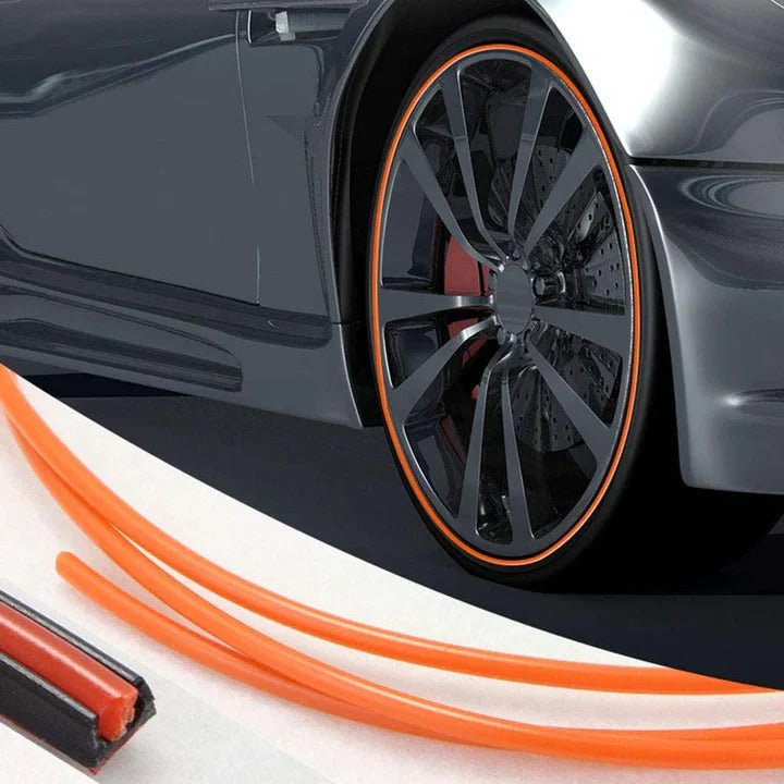 Trim Cover and Guard for Car Wheel Rim Strips