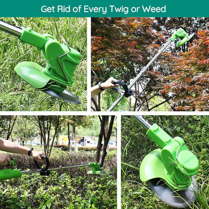 Adjustable Handle Cordless Electric Grass Cutter with Blades