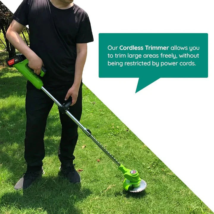 Adjustable Handle Cordless Electric Grass Cutter with Blades