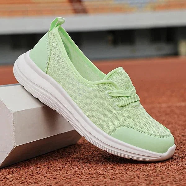 Wedge-Designed Mesh Footwear for Women