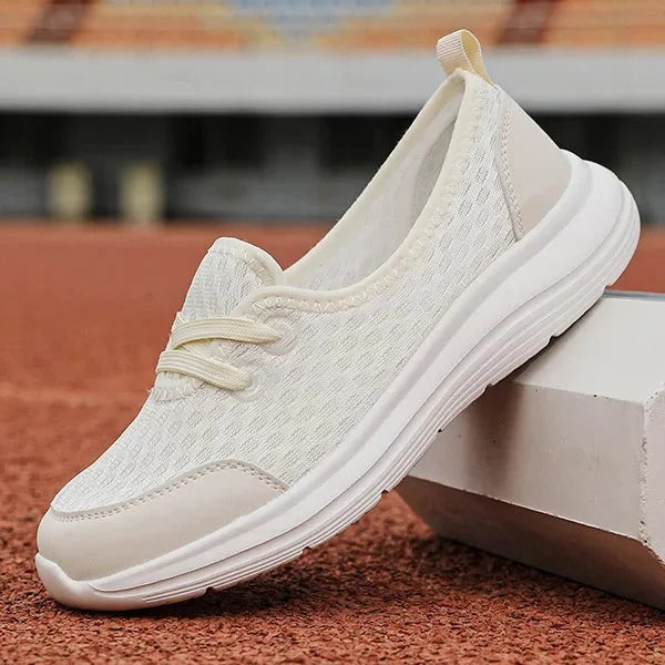 Wedge-Designed Mesh Footwear for Women