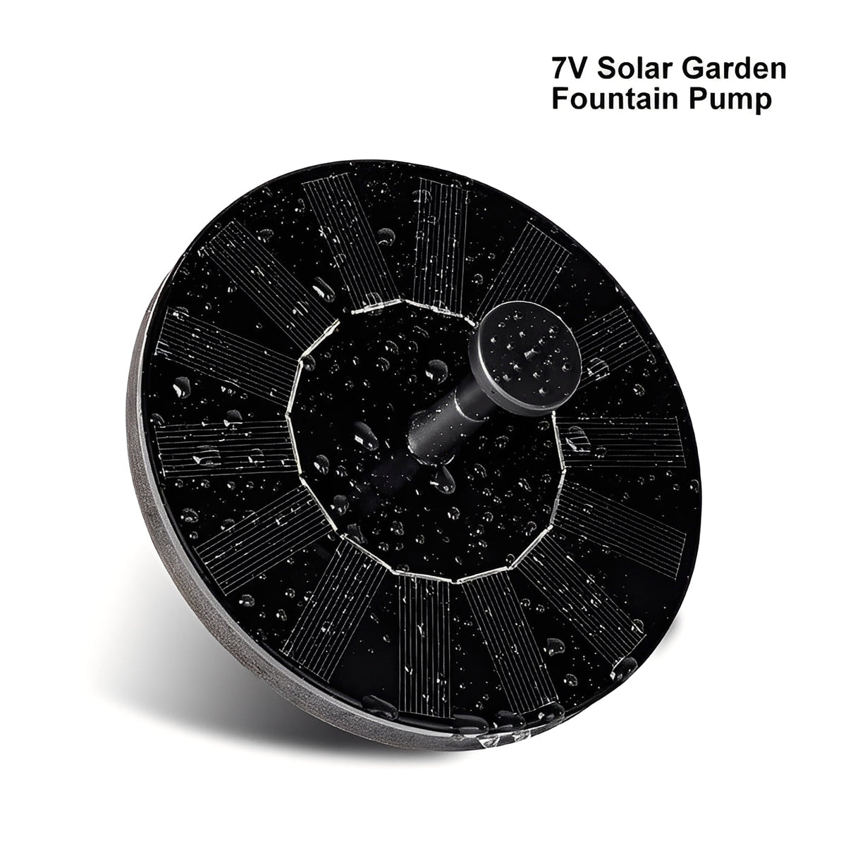 Solar-Powered Floating Fountain Pump with Various Spray Options for Ponds and Birdbaths