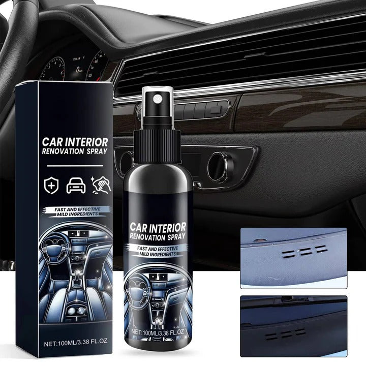 Set of 3 Interior Surface Cleaning Sprays for Cars