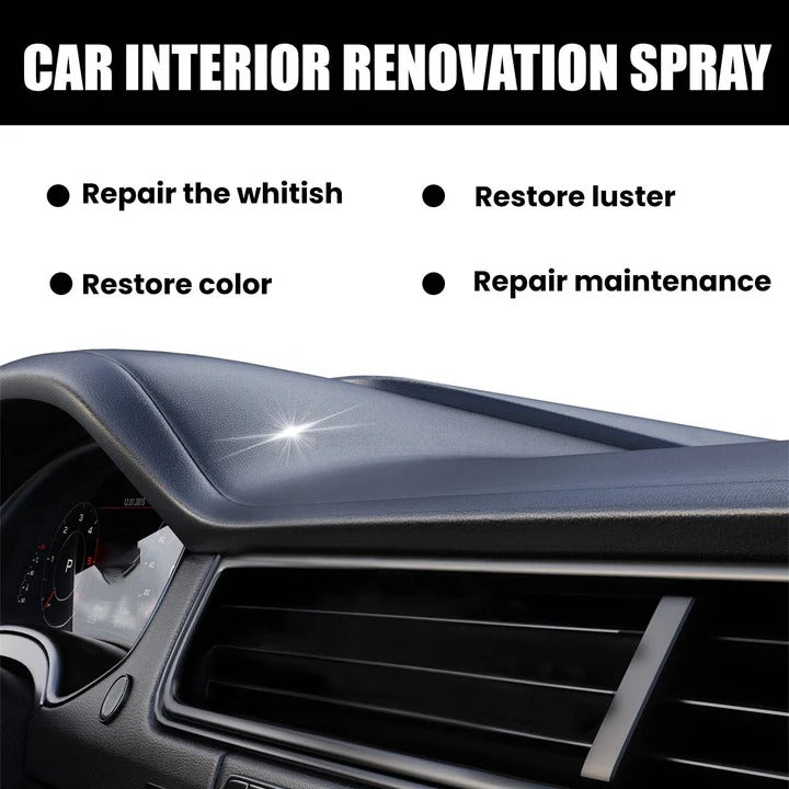 Set of 3 Interior Surface Cleaning Sprays for Cars