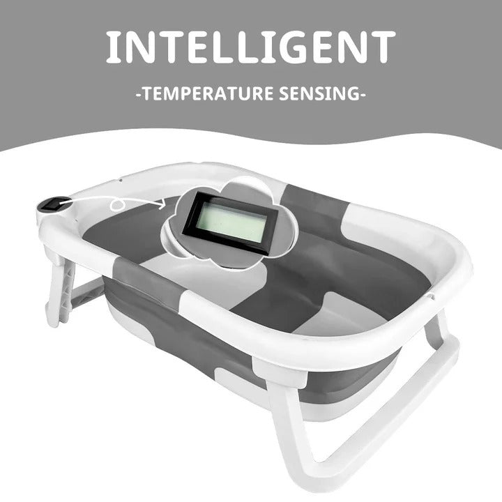 Portable Baby Bathtub with Temperature Display