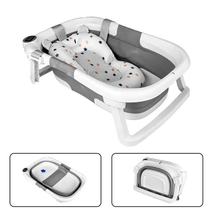 Portable Baby Bathtub with Temperature Display