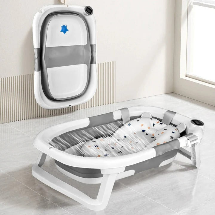 Portable Baby Bathtub with Temperature Display