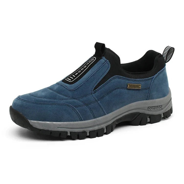 Cushioned Insole Walking and Hiking Footwear with Rubber Sole