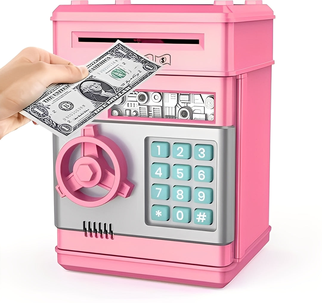 Electronic Piggy Bank for Kids with Coin Slot and Password Protection