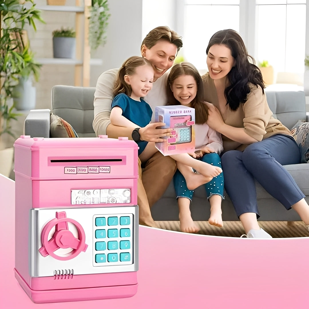 Electronic Piggy Bank for Kids with Coin Slot and Password Protection