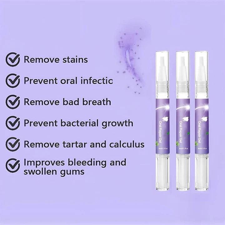 Set of 3 Oral Gels for Dog Teeth and Gum Health