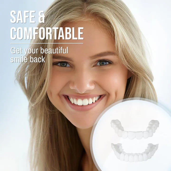 Teeth Veneer Set for Upper and Lower Coverage - Clip-On Design