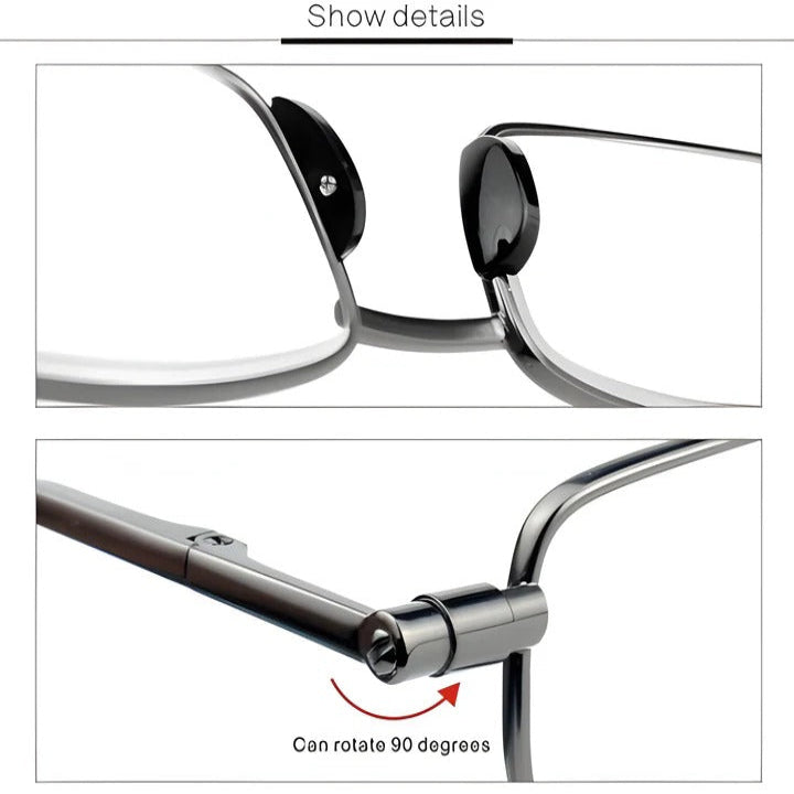 Stainless Steel Frame Folding Eyewear for Close Work