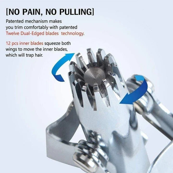 Stainless Steel Manual Trimmer for Nose and Ear Hair