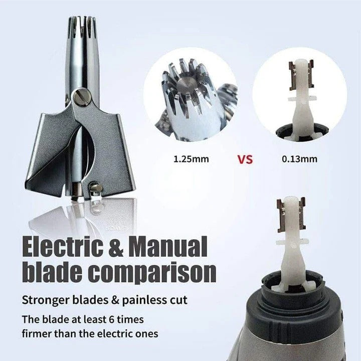Stainless Steel Manual Trimmer for Nose and Ear Hair