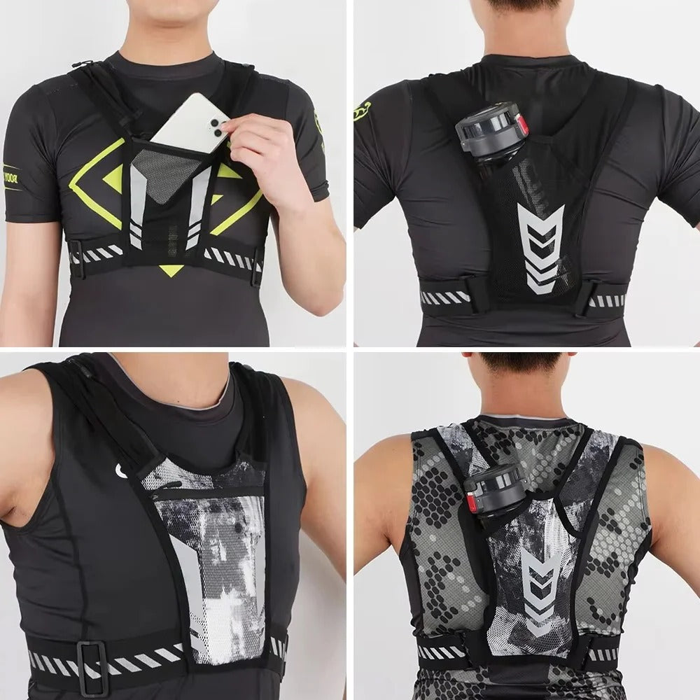 Running Vest with Storage and Phone Holder – Adjustable Design