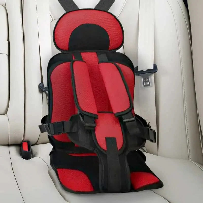 Child Safety Seat Cushion with Strapping System for Vehicles