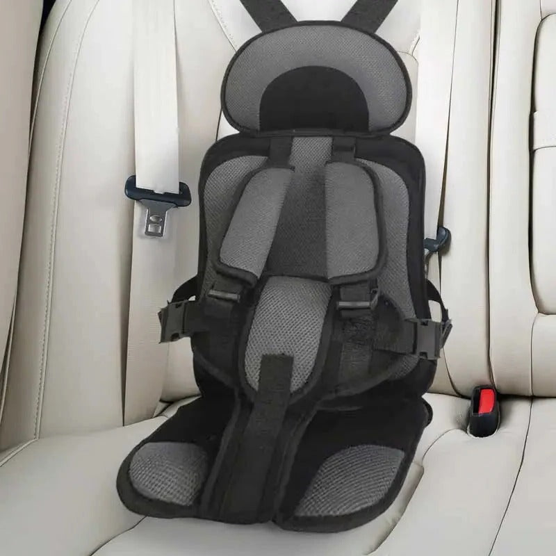 Child Safety Seat Cushion with Strapping System for Vehicles