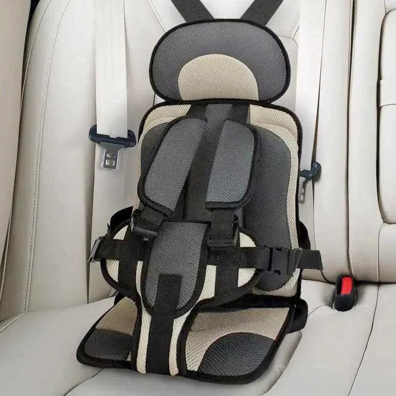 Child Safety Seat Cushion with Strapping System for Vehicles
