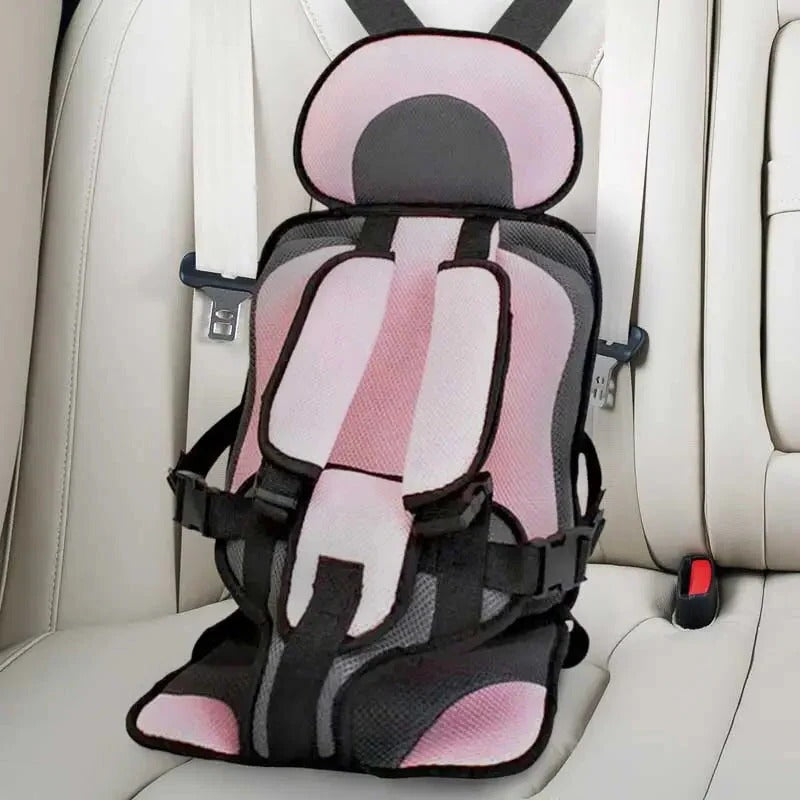 Child Safety Seat Cushion with Strapping System for Vehicles