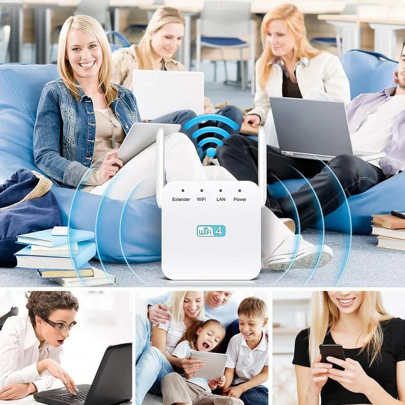 2.4GHz Network Extender with WiFi Repeater – Speeds up to 300Mbps