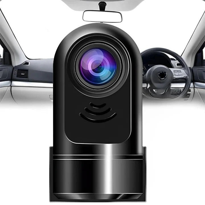 Wide Angle Lens Car Dashboard Camera with Integrated Battery
