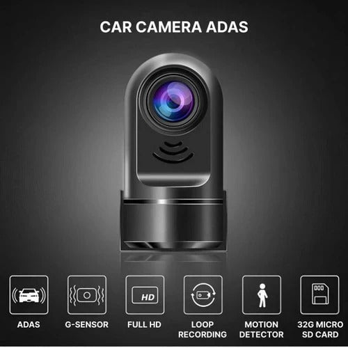 Wide Angle Lens Car Dashboard Camera with Integrated Battery