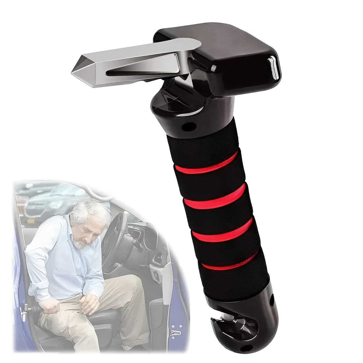 Vehicle Entry Support Handle for Car Door Latch Assistance