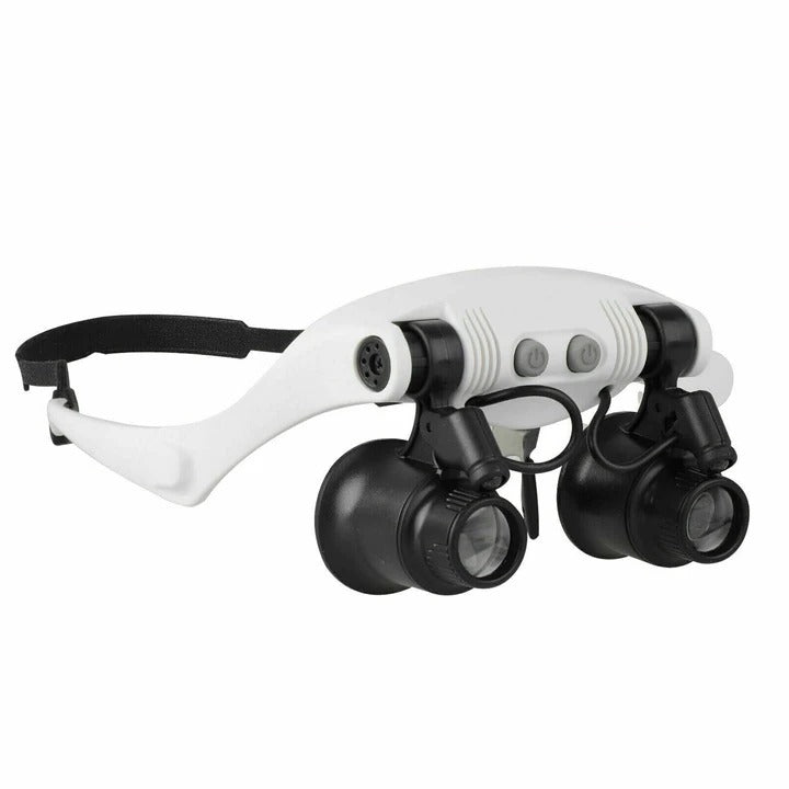 Headband Magnifying Glass with Changeable Lenses for Precision Tasks