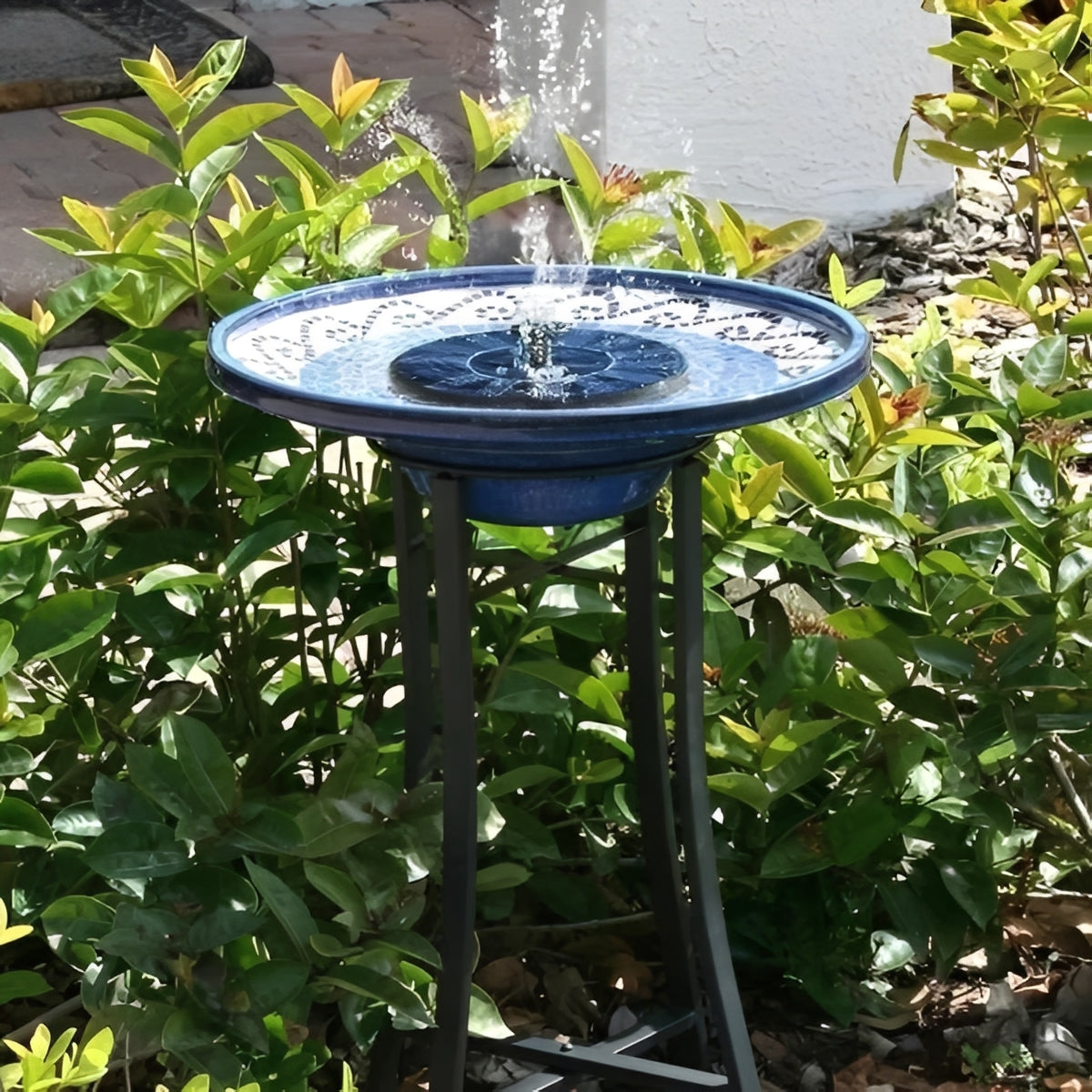 Solar-Powered Floating Fountain for Bird Baths and Ponds