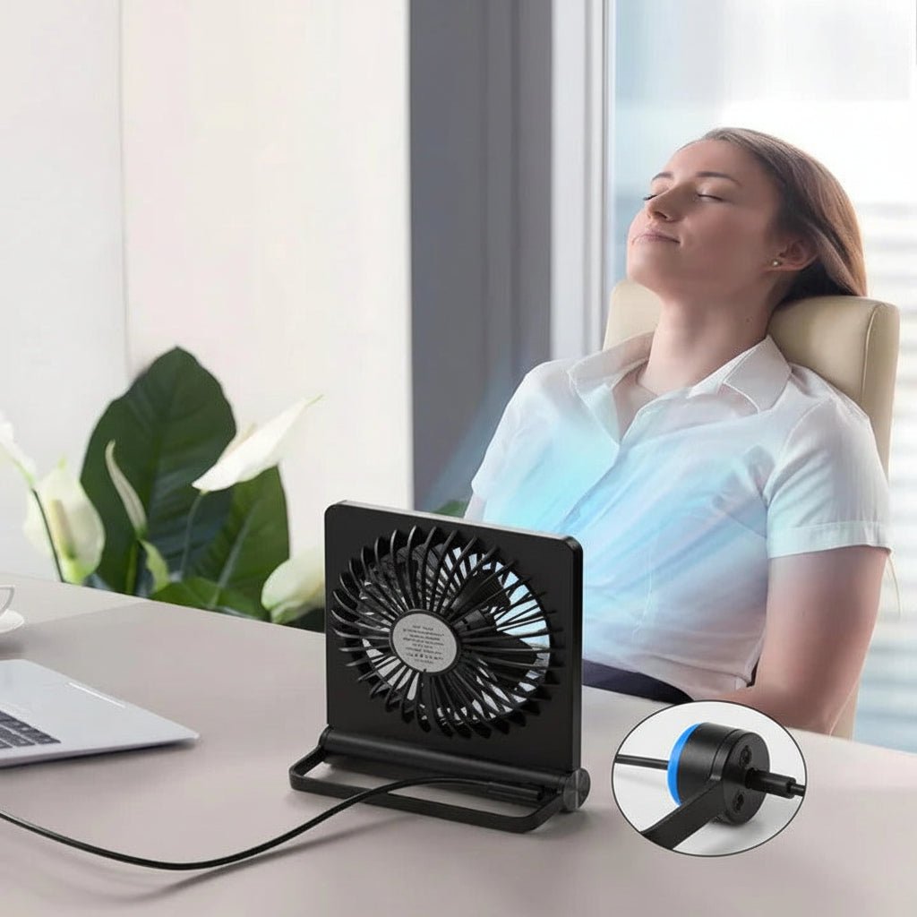 Adjustable Airflow Direction USB Desktop Fan