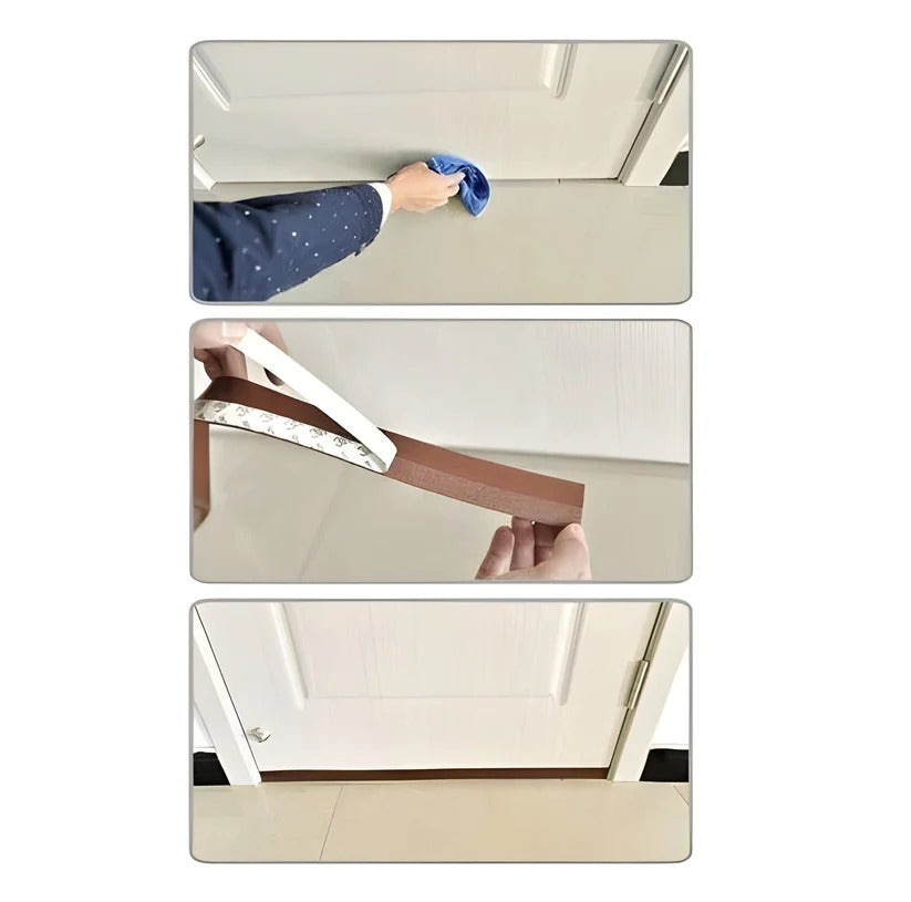Weather Strip Seal for Doors - Interior and Exterior Adhesive Solution