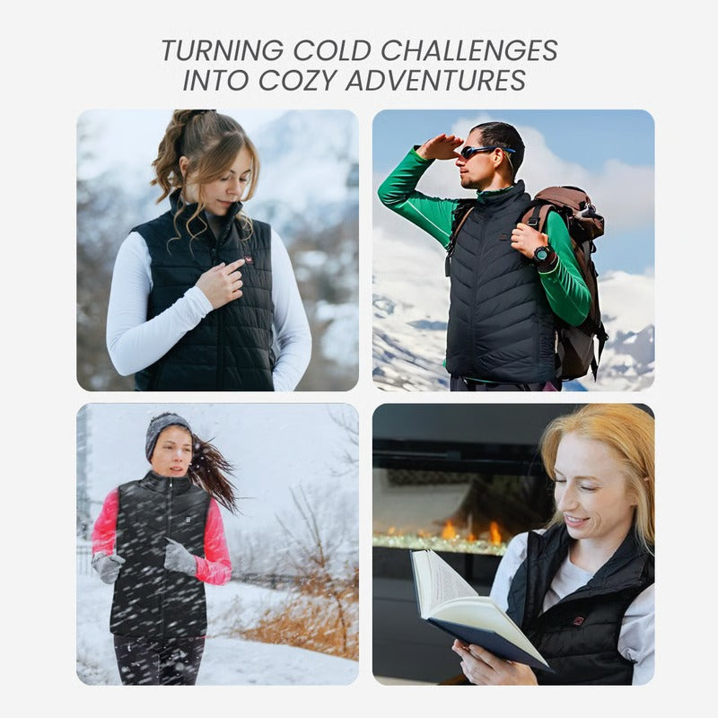 Breathable Mesh Lined Heated Jacket with Three Temperature Settings