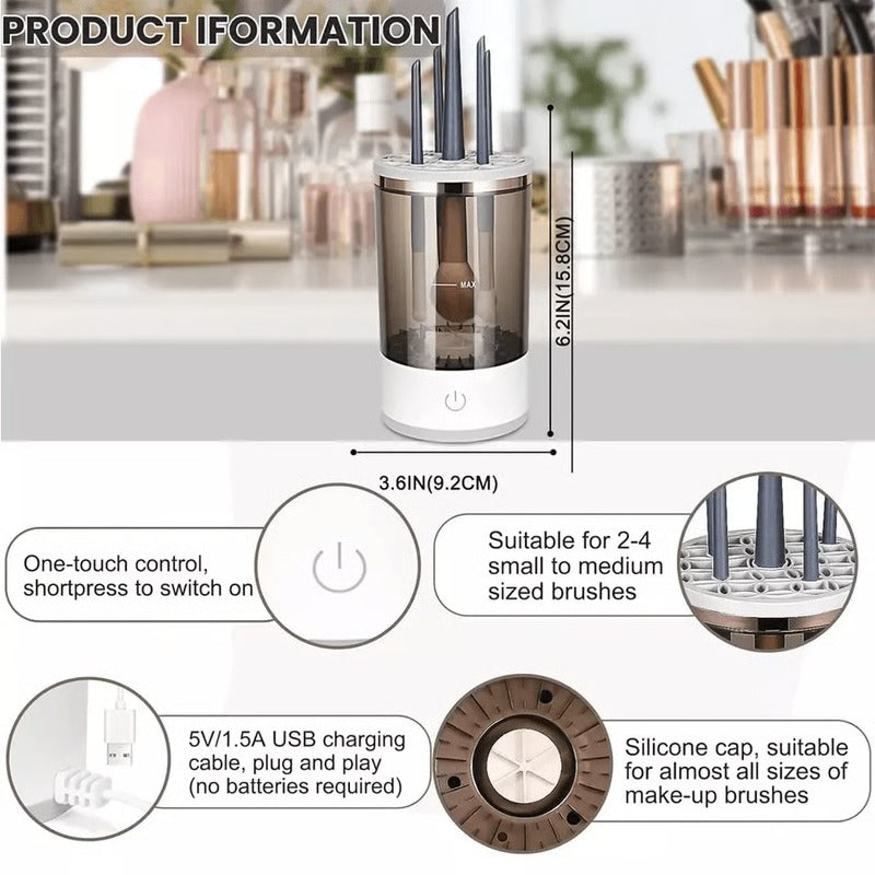 Deep Cleaning Electric Machine for Makeup Brush Hygiene