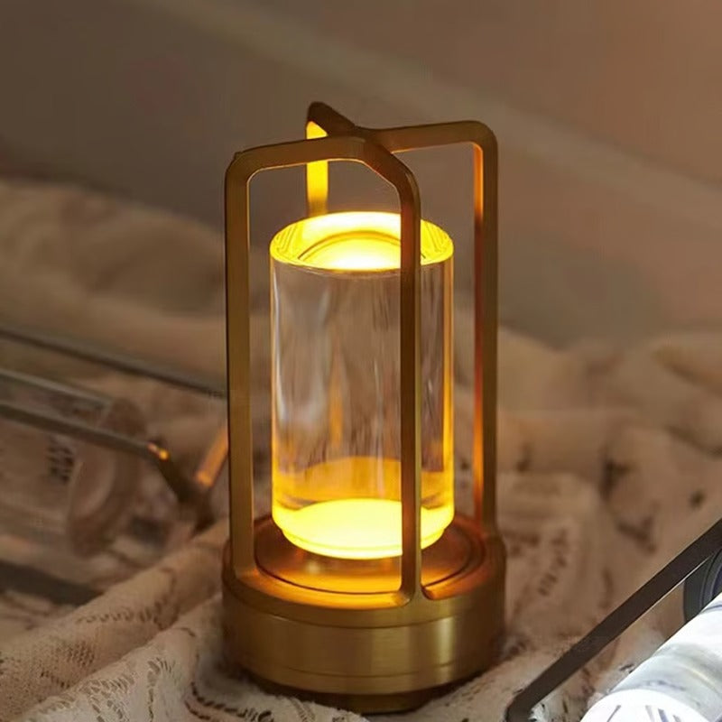 Rechargeable Portable LED Crystal Lantern Lamp – Cordless Desktop Design