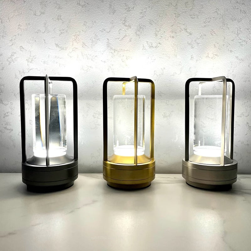 Rechargeable Portable LED Crystal Lantern Lamp – Cordless Desktop Design