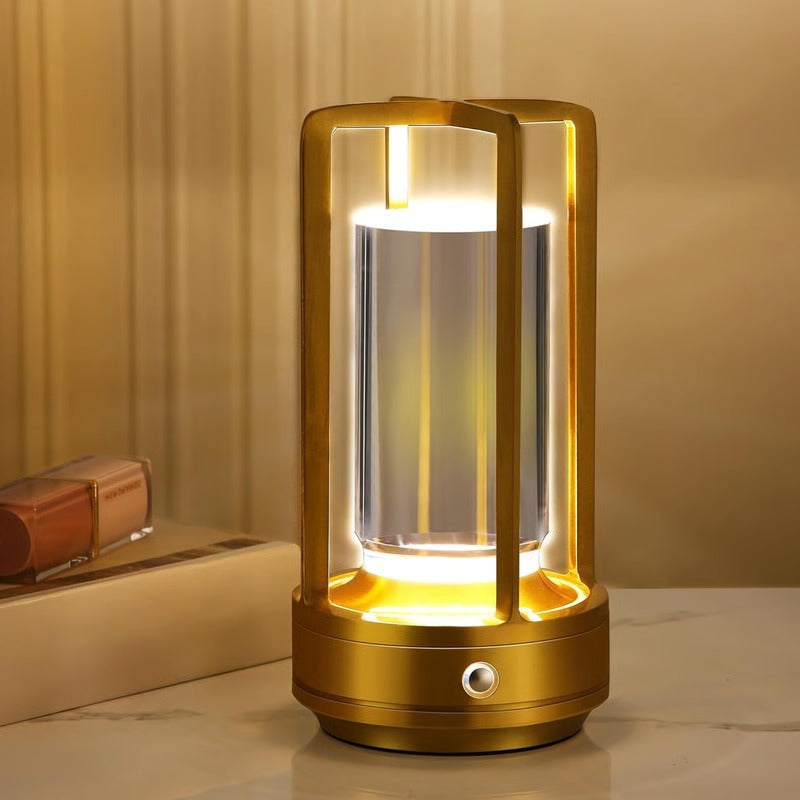Rechargeable Portable LED Crystal Lantern Lamp – Cordless Desktop Design